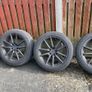 18 inch Arceo Monaco black alloys with new tires and rings for Volvo Image 3
