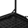 Basics 4-Foot Folding Table with Adjustable Height, Lightweight Portable Folding Tables for Indoor & Outdoor, Auto-Locking Legs, Carrying Handle, 121.4 x 60.7 x 86.1 cm, Black Image 7