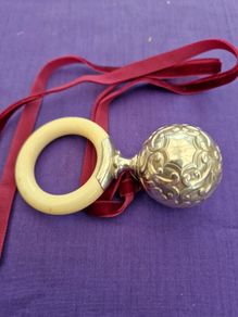 Antique baby rattle.