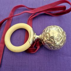 Antique baby rattle.