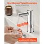 Touchless Bathroom Sink Faucet, Automatic Motion Sensor Restroom Toilet Faucet, Hands Free Adjustable Cold Hot Single Handle Water Image 3