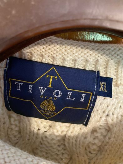 aran jumper as new pure wool unisex medium to large