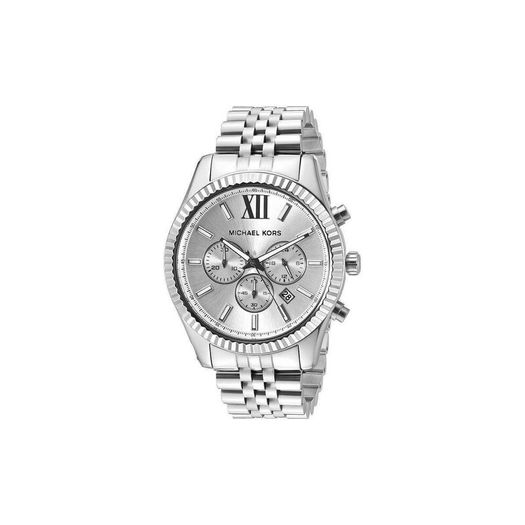 Michael Kors Lexington Mens Watch Silver - Warranty - Free Delivery