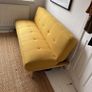 Yellow retro sofa bed Image 2
