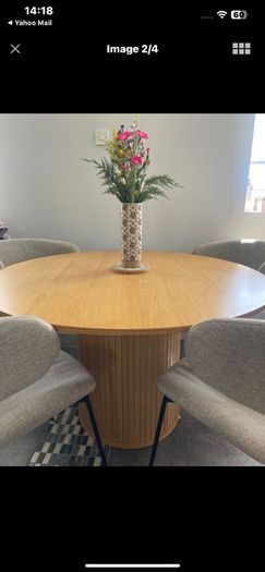 Dining room table and chairs