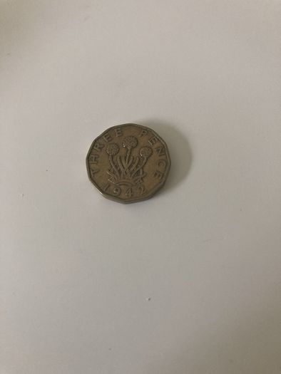 English 3 pence 1937,1941,1942,1942