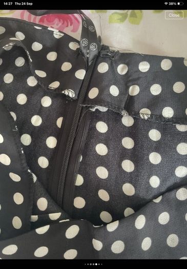 skirt Bnwt misguided black polka dot skirt size 12