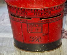 Old Chad Valley Post Office Money Box around 1960s, Postage Available,