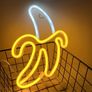 LED Banana Neon Light for Home Decor Battery&USB Operated 28.5cm x 19.5cm x 2cm Image 2