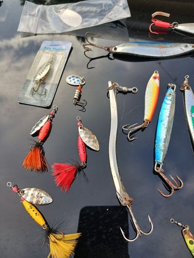 sea fishing lures selection .