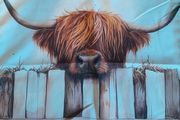 Highland Cow cushion cover