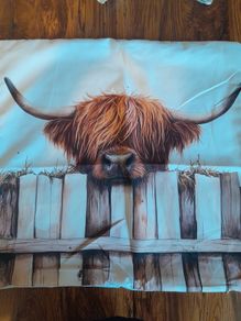 Highland Cow cushion cover
