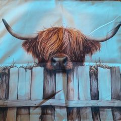 Highland Cow cushion cover