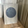 New XL 75cm x 50cm rustic free standing chalkboard sign with carry handle Image 2