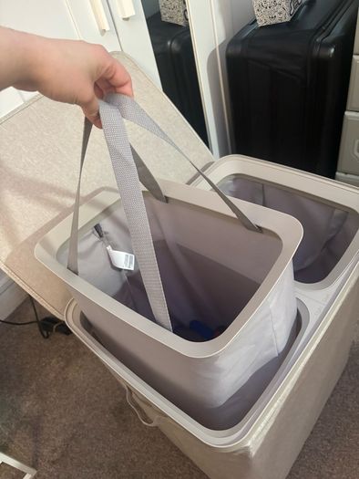 Dual laundry hamper