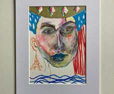Original Art Figurative art Vive La France Paris Art French Themed Art Original Irish Art