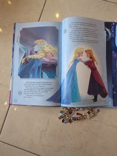Disney frozen book with magic music player and charms
