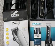 Wahl Super Taper Chrome + Homeasy Cordless Hair Clipper Bundle