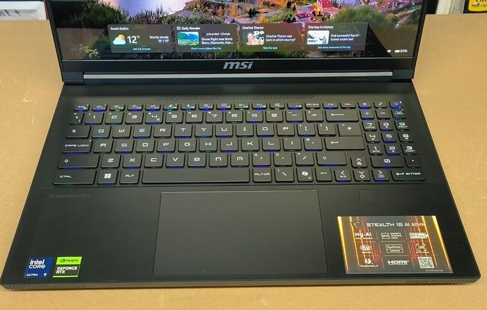 MSI Stealth A16 AI Gaming Laptop | 16" QHD+ 240Hz 400 nits Screen | Intel Core Ultra 9 285H | NVIDIA GeForce RTX 5070 | 32GB RAM | 1TB  SSD | Windows 11 Home