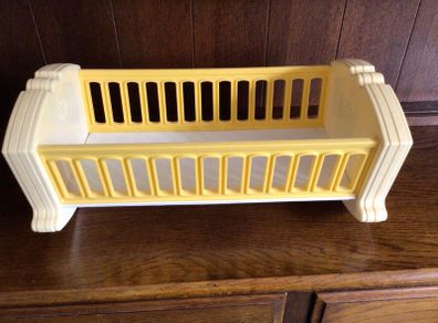 Vintage Fisher Price Rocking Musical Wind Up Dolls Crib Cot