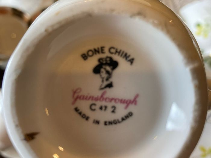 Gainsborough bone china tea cups