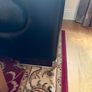 Black Leather 3 seater couch Image 4