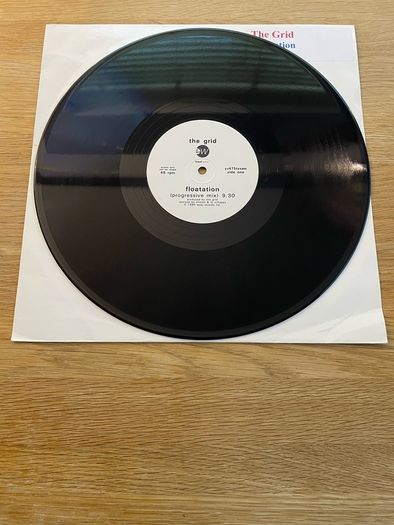 The Grid - Flotation - 12" Vinyl Promo Single - 1990 EastWest Records YZ475TXSAM