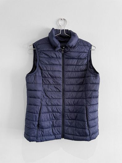 Pre Owned Dunnes Stores Navy Puffer Gilet Bodywarmer