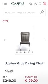 Beautiful 4 x dining chairs