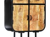 Sideboard 60x30x75 cm Solid Mango Wood and Iron