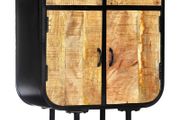 Sideboard 60x30x75 cm Solid Mango Wood and Iron