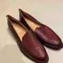 women shoes burgundy loafers designer Esska size 5 Brand New Image 2