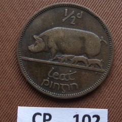 1933 Irish Free State. Irish Half Penny