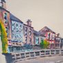 Oil Painting "Ha"penny Bridge Dublin". Frank Feld RHA.1986 Image 4