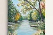 Original oil painting on canvas board