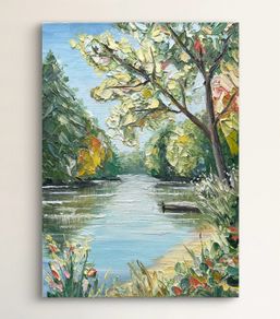 Original oil painting on canvas board