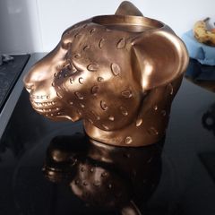 new gold candle or plant holder