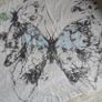 Large butterfly scarf, 100x115 cm Image 2