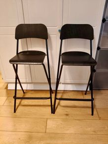 2 foldable IKEA bar stools