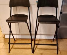 2 foldable IKEA bar stools