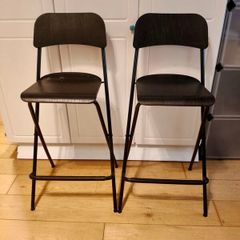 2 foldable IKEA bar stools