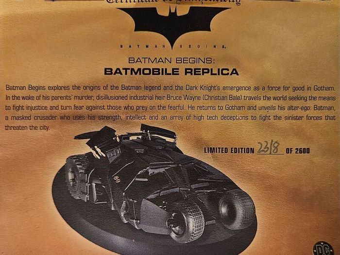 Batman Begins Batmobile Replica Tumbler DC Direct Gallery