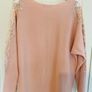 QUIZ knit lace shoulder diamante jumper Image 8