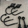 Curtain pole, mounts, tie backs and end scrolls Image 4