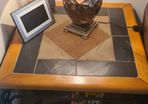 Coffee Table - south African slate with cast iron legs