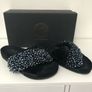 Kurt Geiger Embellished Slide Flat Sandals - As New Image 4
