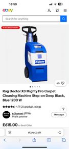 Carpet cleaner (RugDoctor)