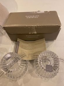 Tipperary Crystal pair of Star candle holders