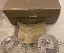 Tipperary Crystal pair of Star candle holders