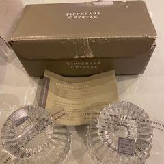 Tipperary Crystal pair of Star candle holders